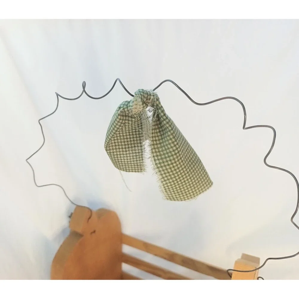 Wooden Apple Basket Folk Art